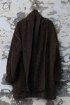 Mutedance 24 Autumn and Winter Scarf Buttoned Jacket Series MD-MD24FW07-BROWN